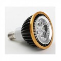 Free Shipping LED Spot Bulb E14 4W 0-350LM Cool White Dimmable(AC220V,Black+Golden)